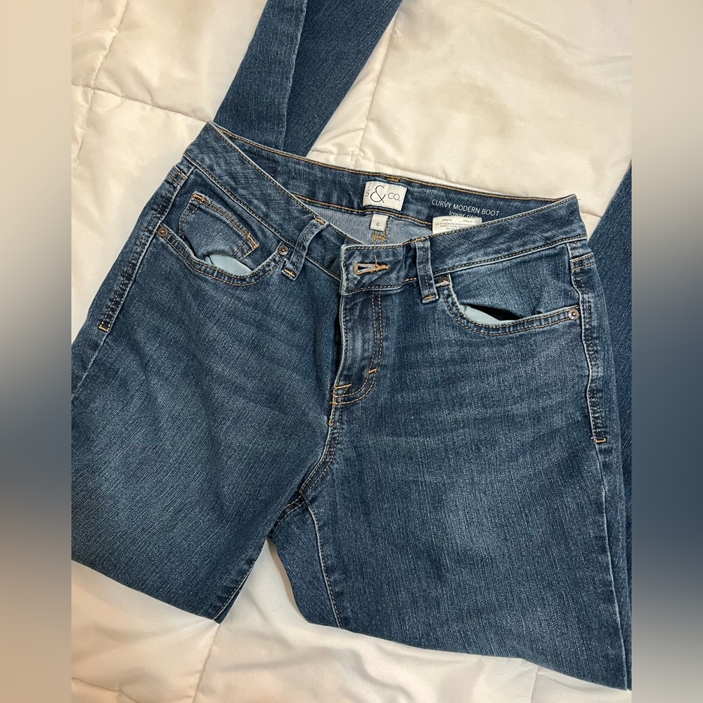 Boot cut denim jeans